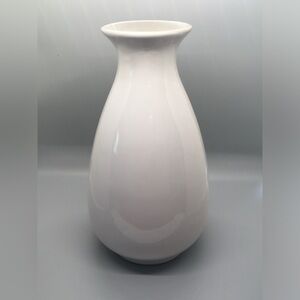 Sleek white ceramic vase